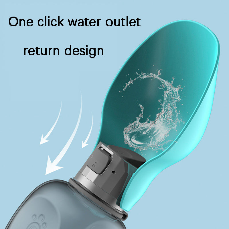 800ml portable dog water bottle - photo 6