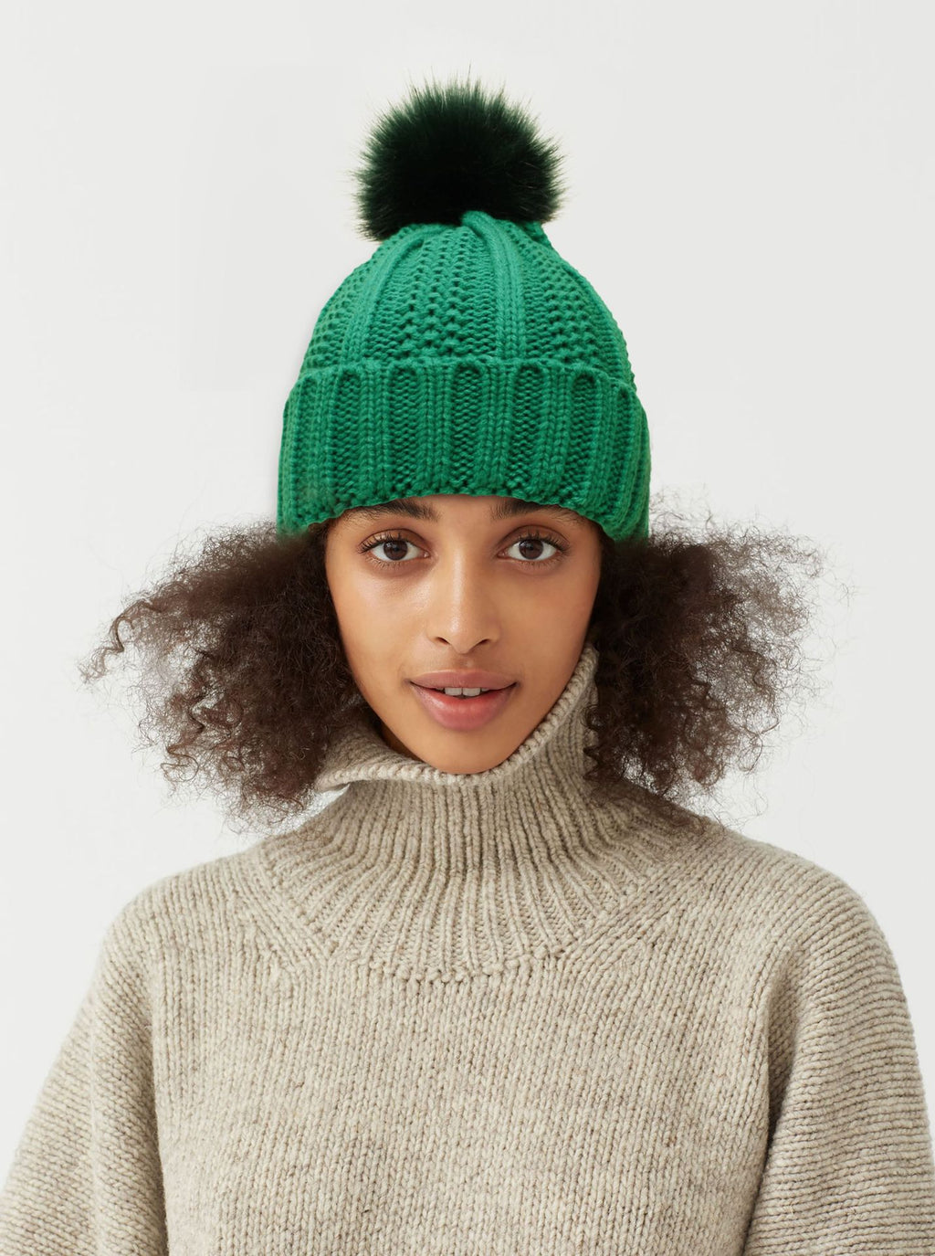 Women's winter knitted beanie - photo 6
