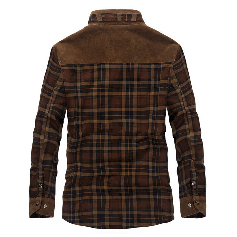 Men's plaid cotton winter jacket - photo 2