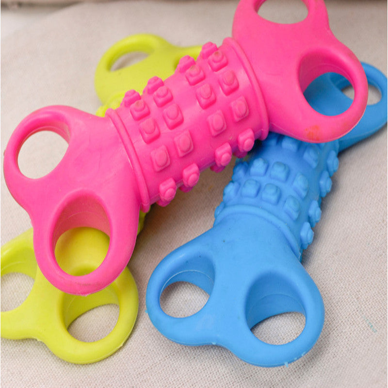 Silicone bone-shaped dog chew toy - photo 1