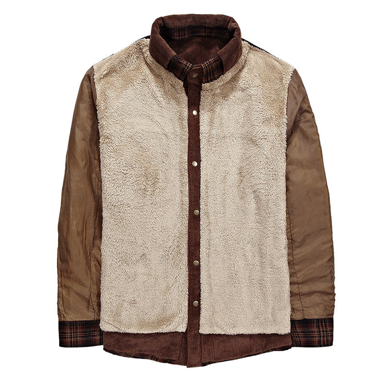 Men's plaid cotton winter jacket - photo 8