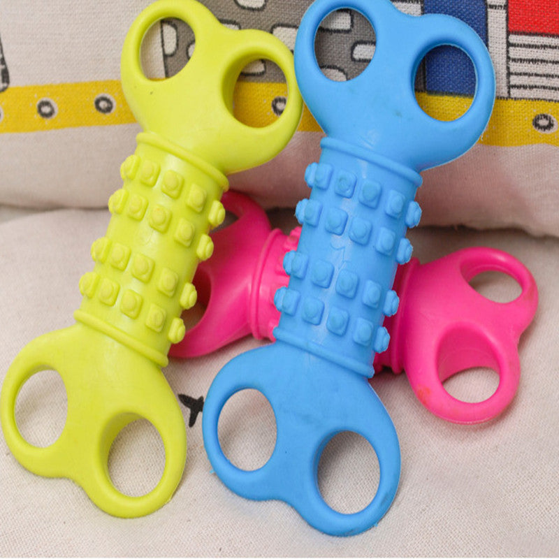 Silicone bone-shaped dog chew toy - photo 4