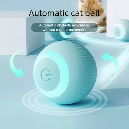 Smart Cat Toys Automatic Rolling Ball Electric Cat Toys Interactive for Cats Training Self-Moving Kitten Toys for Indoor Playing