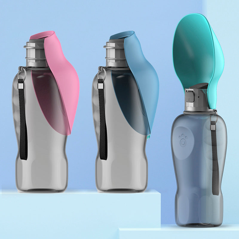 800ml portable dog water bottle - photo 1