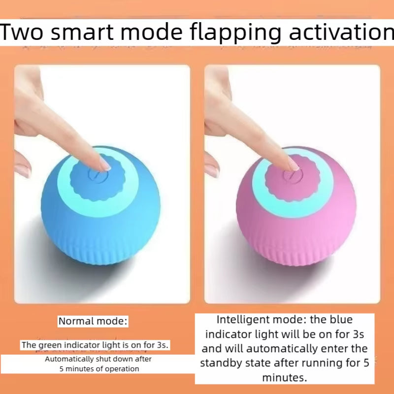 Smart Cat Toys Automatic Rolling Ball Electric Cat Toys Interactive for Cats Training Self-Moving Kitten Toys for Indoor Playing