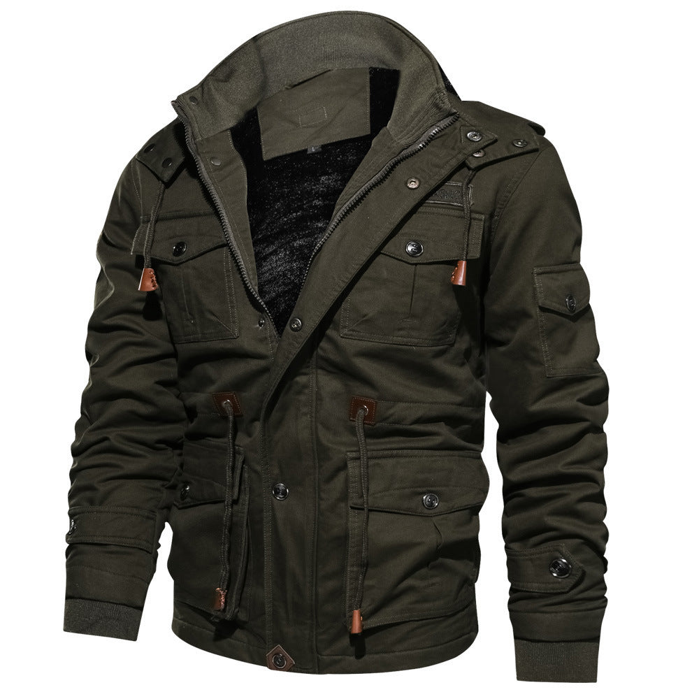 Men's hooded winter jacket - photo 12